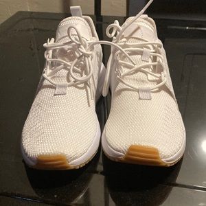 Adidas white sneakers size 6